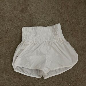 Free People FP Movement White The Way Home Shorts Womens Size XS High Waist.